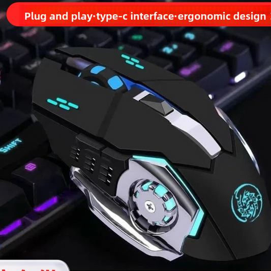 Ergonomic Rechargeable Silent Wireless Mouse for Office Work globalswannky 01