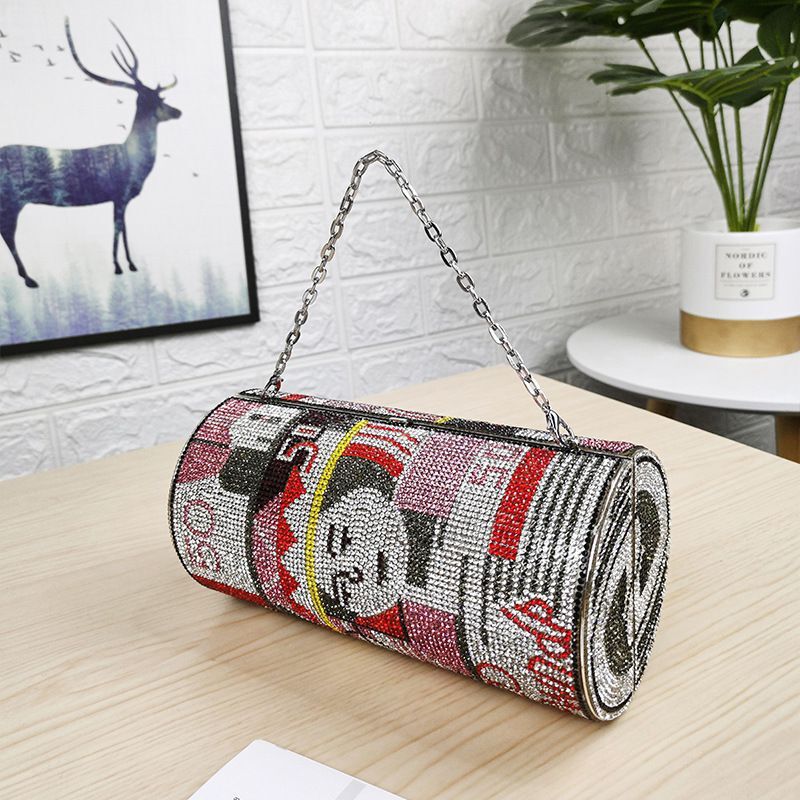 Evening Clutch Bags Crystal Diamond Round Money Bag for Women Global swanky 1