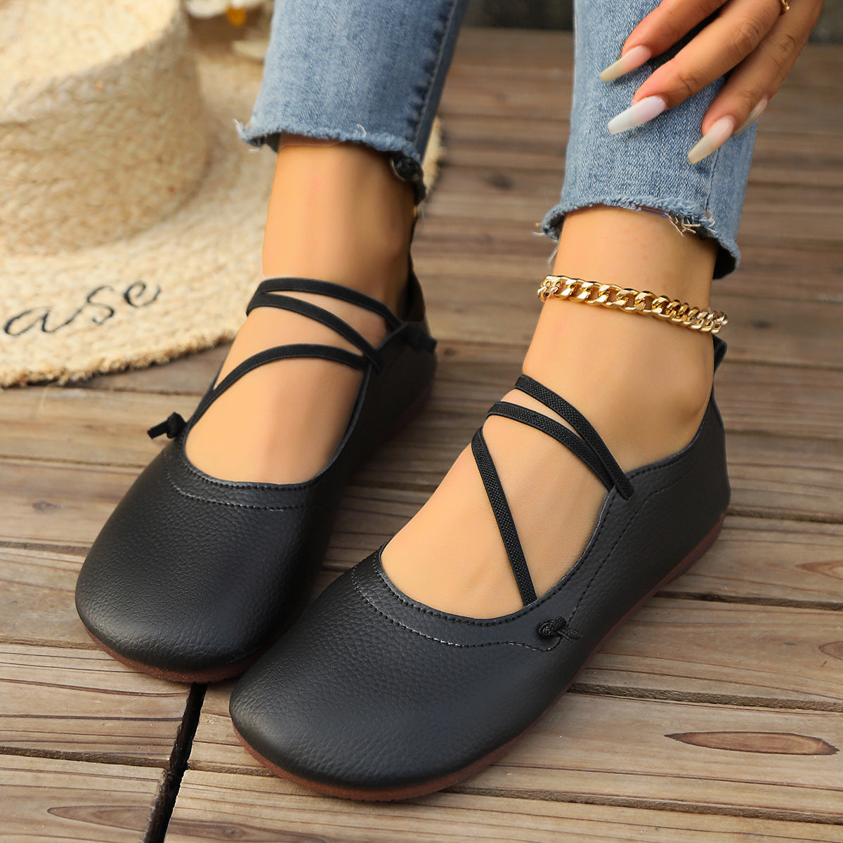 Fashion Flats for Women Square Toe Slip-On Cozy Loafers Daily Global swanky 2