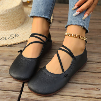 Fashion Flats for Women Square Toe Slip-On Cozy Loafers Daily Global swanky 2