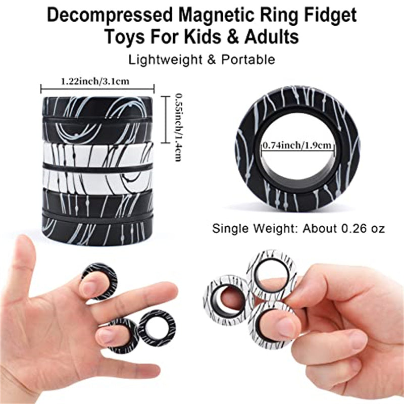 Fashion Magnetic Bracelet Ring Toy for Stress Relief Fun Play globalswanky 02