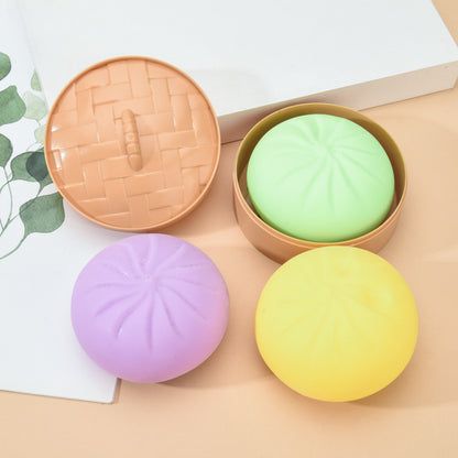 Fashion Personality Simulation Steamed Bun Toy for Desk Play GLOBALSWANKY 01