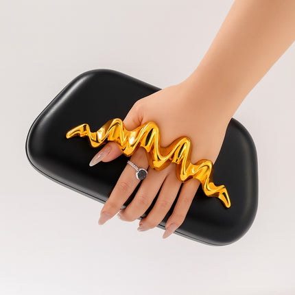 Fashionable Irregular Shaped PU Wrist Bag for Evening Events globalswanky 03