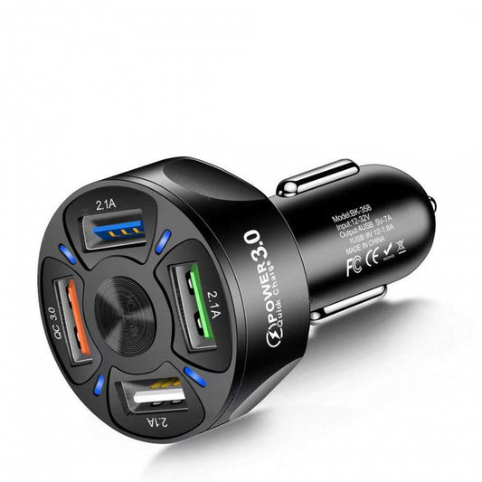  Fast Charge Car Charger – One for Four Mobile Devices in Car
global-swanky 3