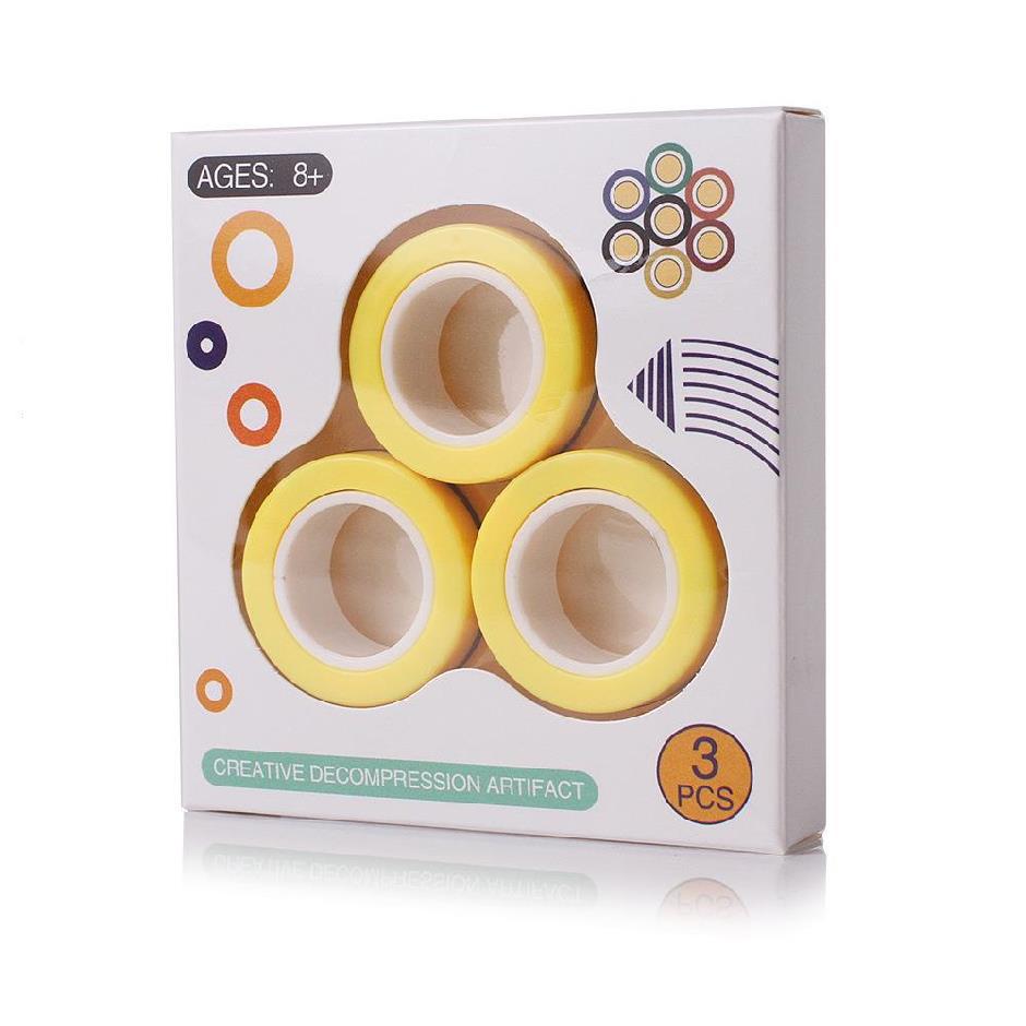 Fidget Spinner Magnetic Bracelet Ring for Stylish Relaxation /global-swanky 3