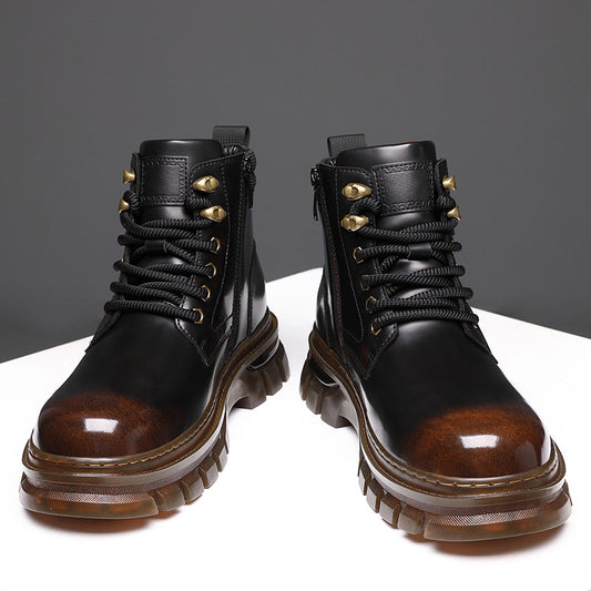  Fleece-Lined Warm Cotton British Style Platform Boots Winter
global-swanky 2