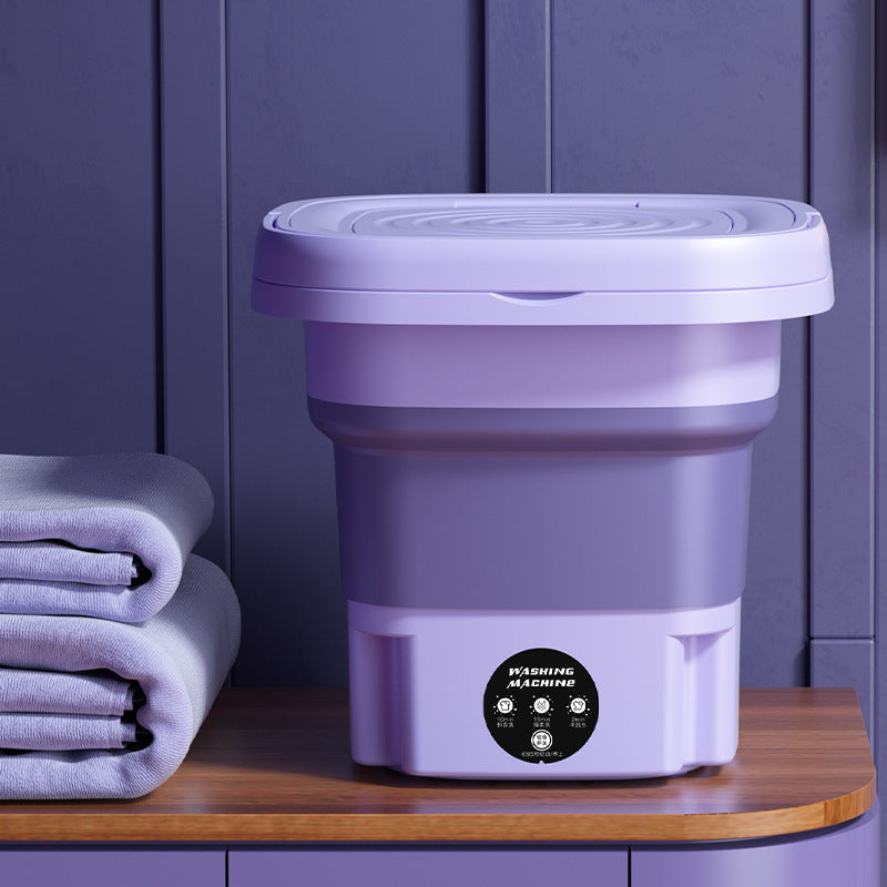 Foldable Mini Washing Machine with Blue Light Sterilization global-swanky 3