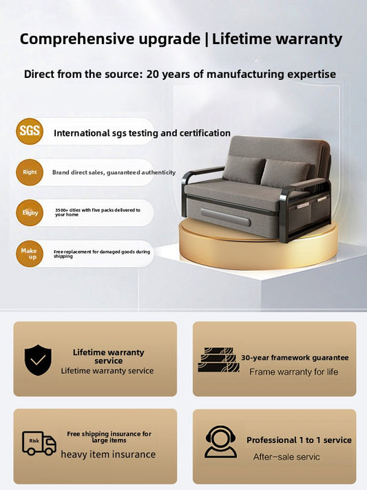Folding Sofa Bed Multi Functional Relaxation Comfort Design global-swanky 2