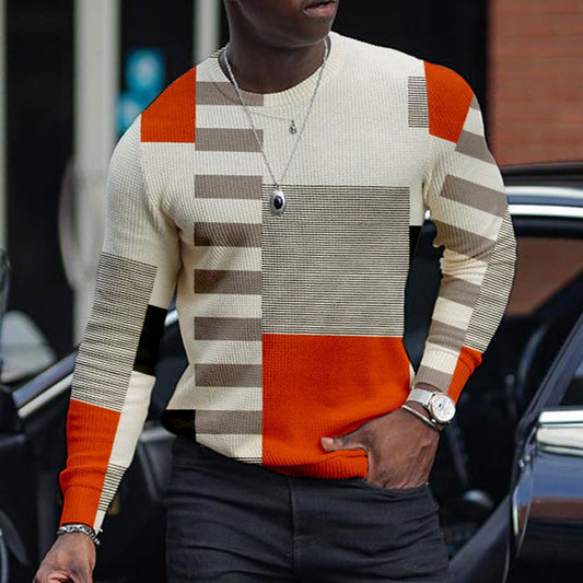For Men 3D Pullover Casual Tops Long Sleeve T-Shirts Global swanky 2