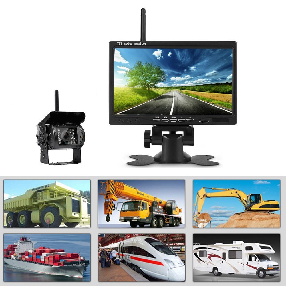 Forklift and Harvester Wireless 7-Inch Reversing Camera Display global swanky 3