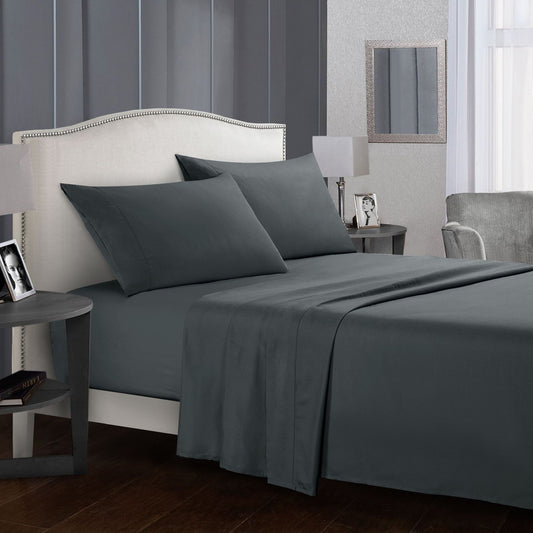 Four-Piece Bed Sheet Set Comfortable Elegant Bedroom Set globalswanky 02