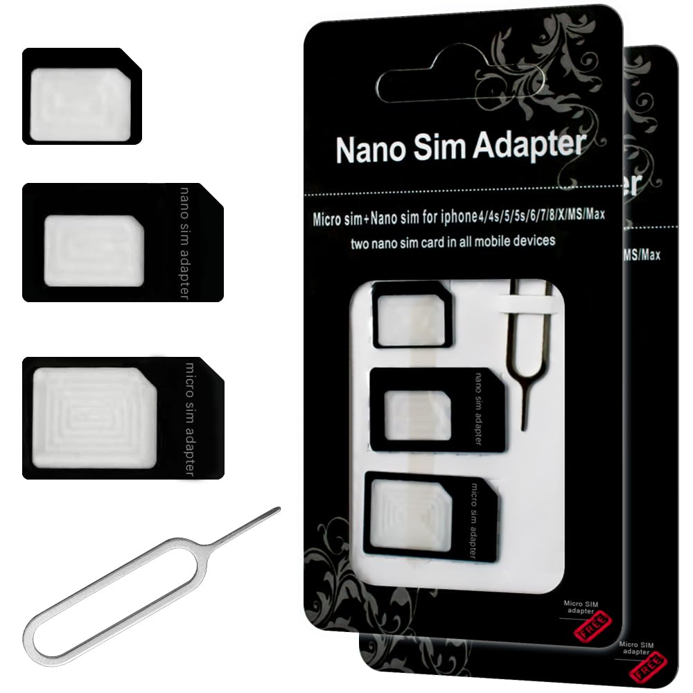  Four-in-One SIM Card Pin Recovery & Mobile Phone Card Sleeve
global-swanky 1