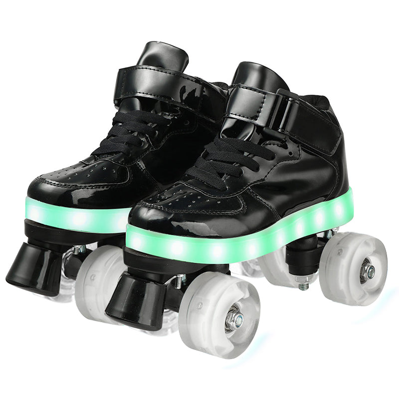 Four-wheel Skating Flashing Roller Skates Global swanky 1