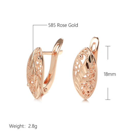 French Hollow Heart Earrings for Women Chic Stylish Jewelry globalswanky 03