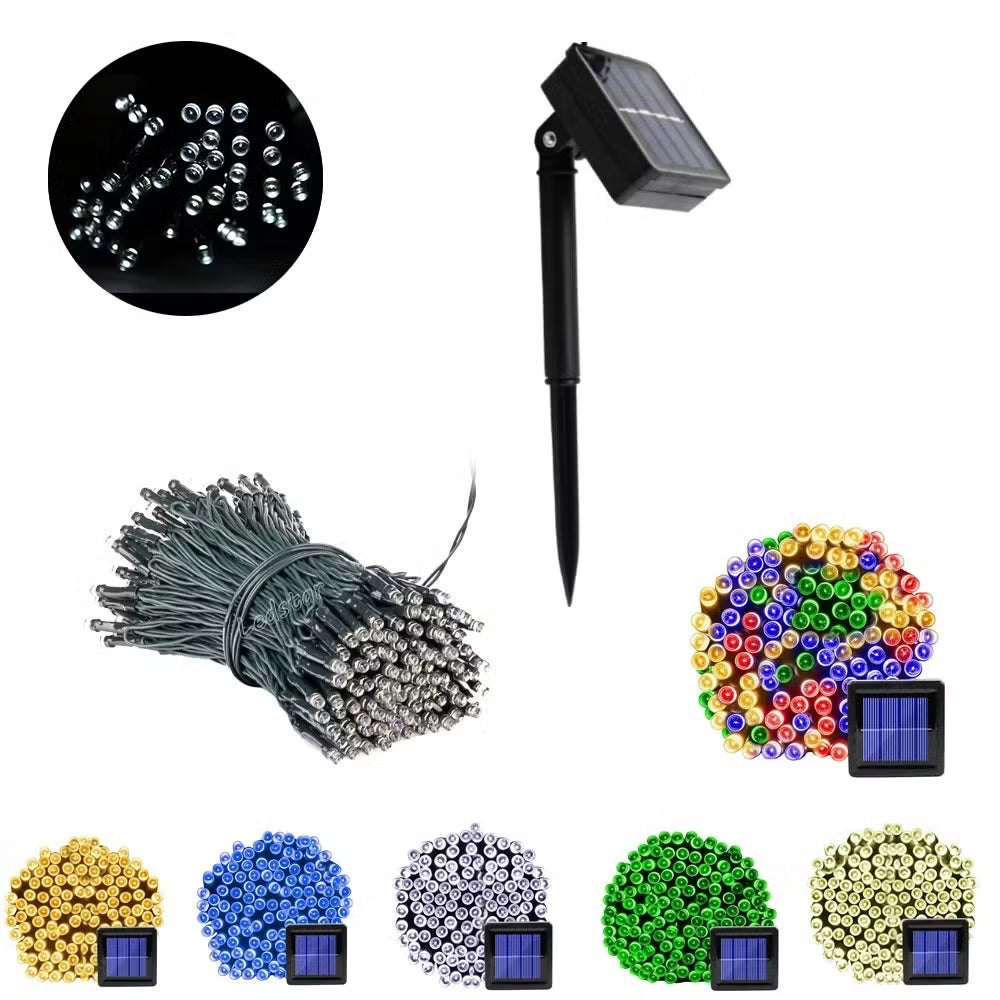 Garden LED Solar String Lights Perfect for Christmas Decor globalswanky 02