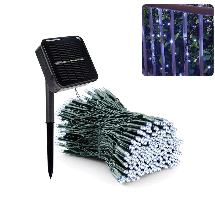 Garden LED Solar String Lights Perfect for Christmas Decor globalswanky 03