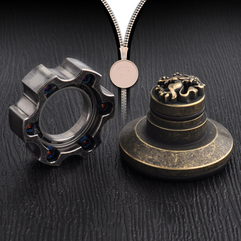 Gear Steel Fire Fidget Spinner Large Base Toy for Focus  globalswanky 03