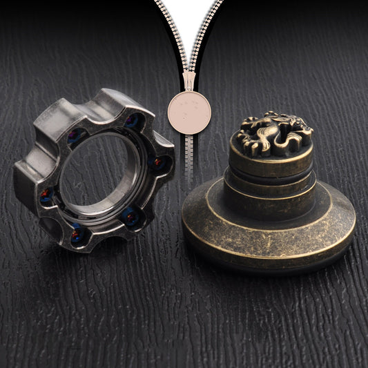 Gear Steel Fire Fidget Spinner Large Base Toy for Focus  globalswanky 03