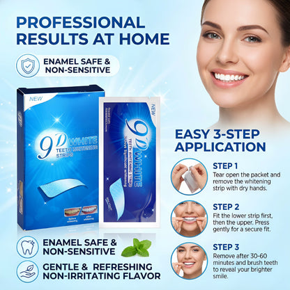 Gentle Cleaning 9D Whitening Tooth Strips Bright Smile Kit globalswanky 02
