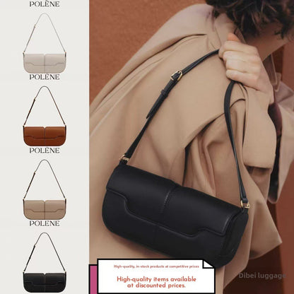 Genuine Leather Baguette Shoulder Bag for Elegant Daily Use Global Swanky 1