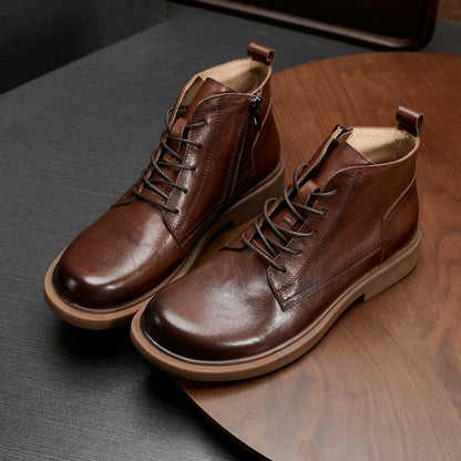 Genuine Leather Fashion Martin Boots for Men Daily Casual Wear Global swanky 1