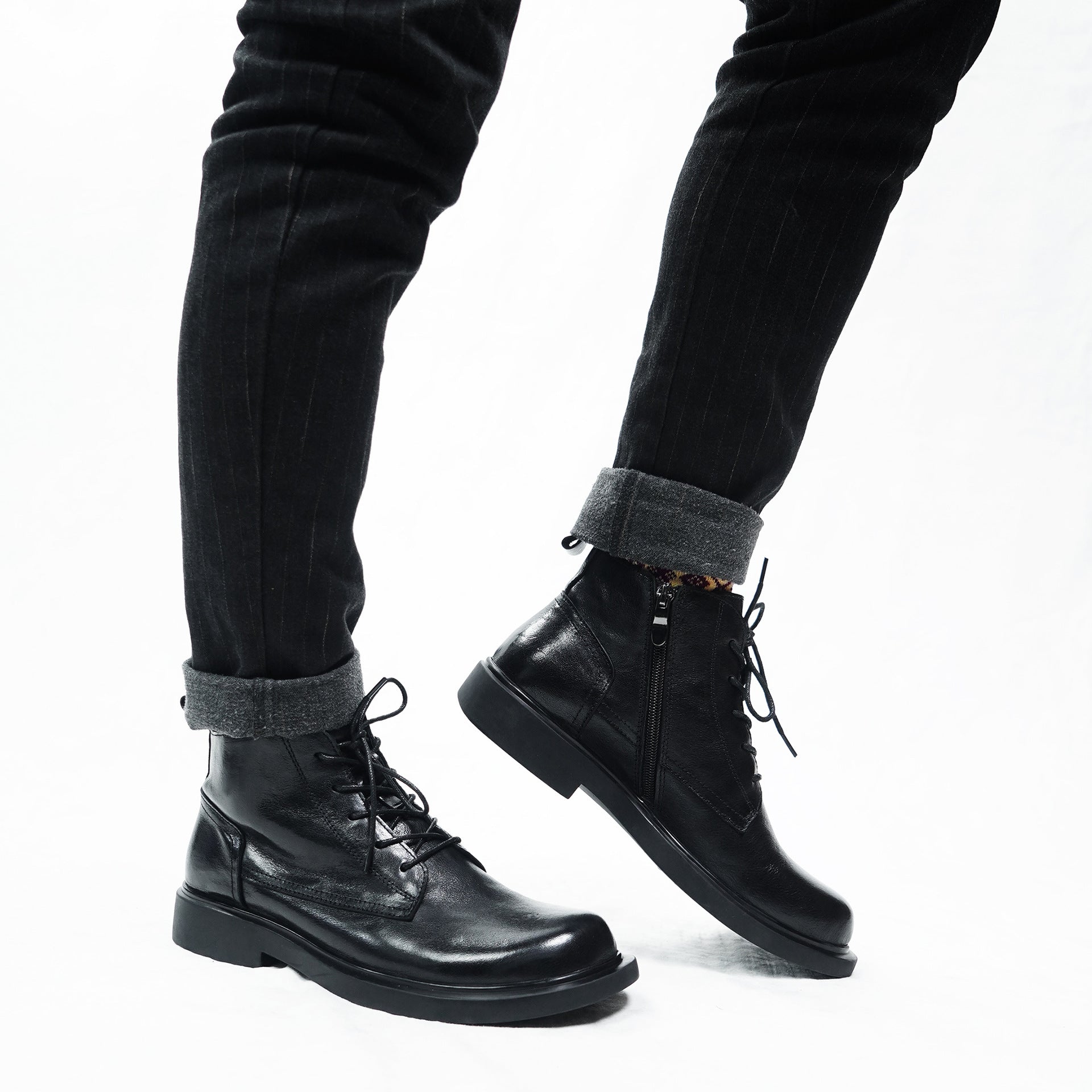 Genuine Leather Fashion Martin Boots for Men Daily Casual Wear Global swanky 2