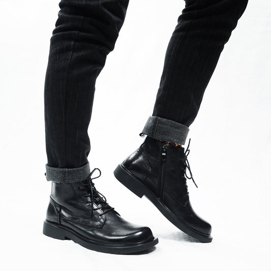 Genuine Leather Fashion Martin Boots for Men Daily Casual Wear Global swanky 2