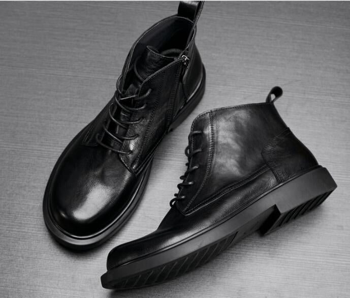 Genuine Leather Fashion Martin Boots for Men Daily Casual Wear Global swanky 3