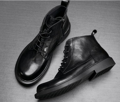 Genuine Leather Fashion Martin Boots for Men Daily Casual Wear Global swanky 3