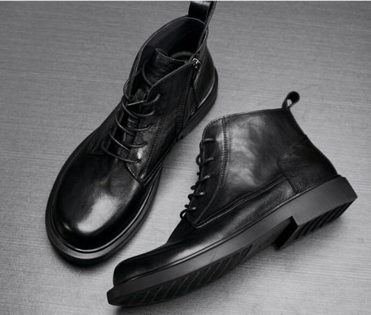 Genuine Leather Fashion Martin Boots for Men Daily Casual Wear Global swanky 3