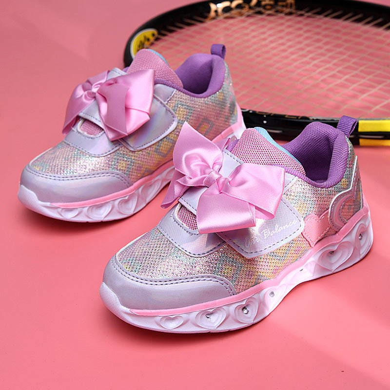 Girls’ Colorful Luminous Shoes Global swanky 1