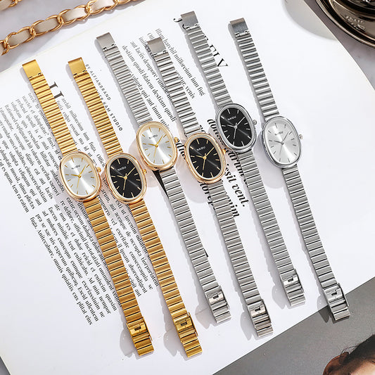 Girls Watch with Bamboo-Link Strap – Classic Oval Small Dial
global-swanky 2