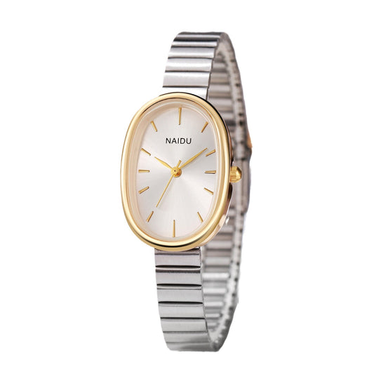 Girls Watch with Bamboo-Link Strap – Classic Oval Small Dial
global-swanky 3