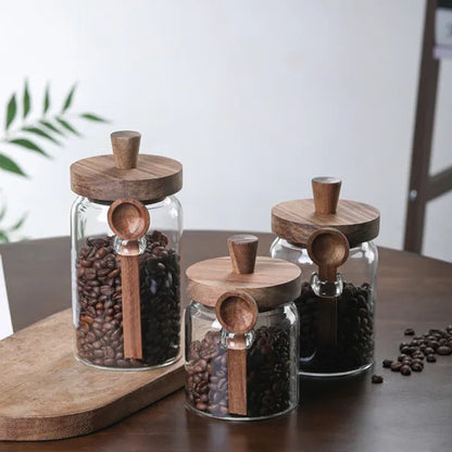  Glass Coffee Jar Set – 3 Pcs with Spoons for Kitchen Storage
global-swanky 2