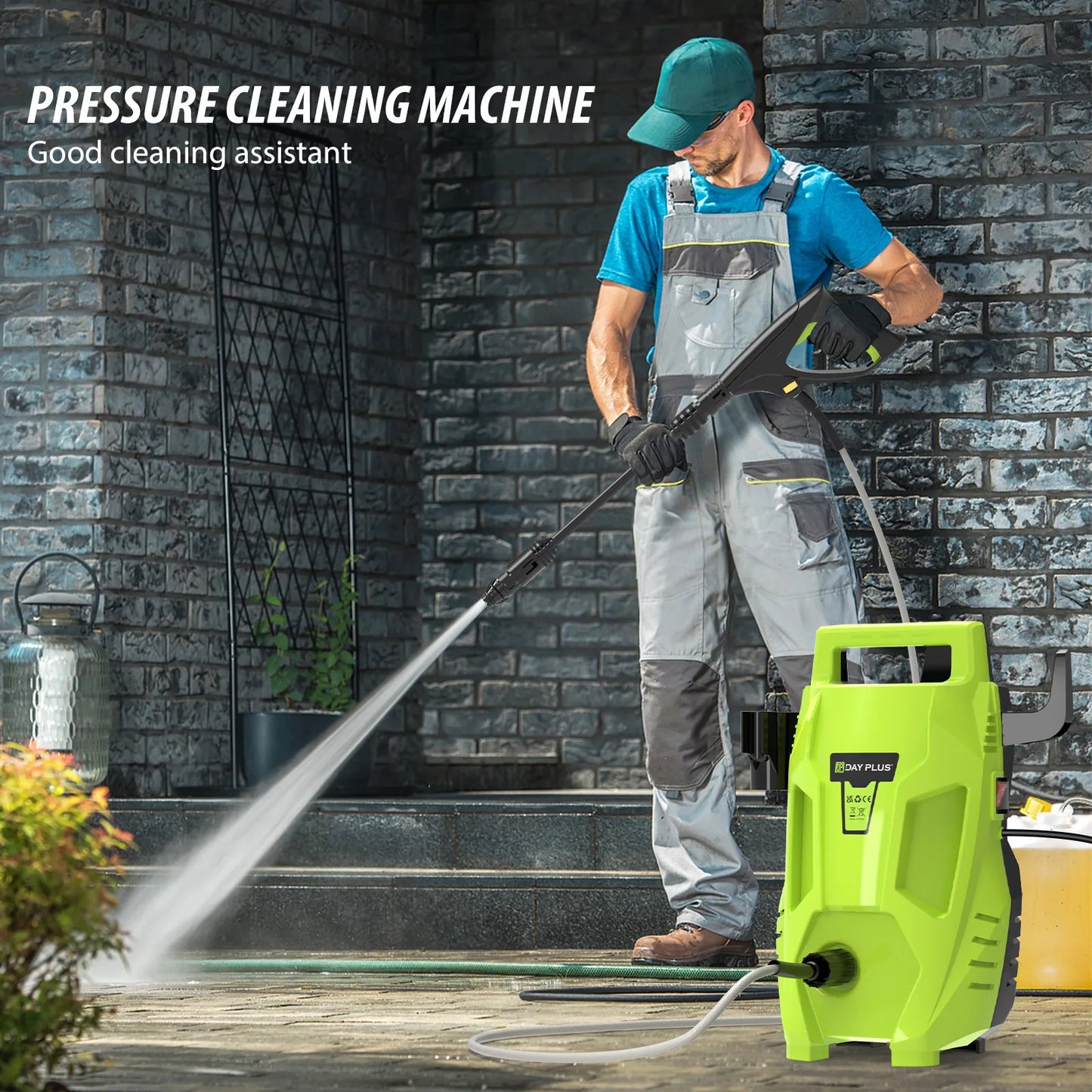 2800W Pressure Washer, 60Bar 500mL/H Portable Jet Washer Pressure Washers with Patio Cleaner, High Power Washing Machine Cleaner for Deep Cleaning Tools for Cars Patio Driveway Home Use (Copy)
