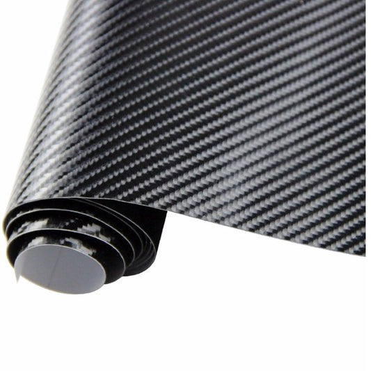 Glossy Black 5D Carbon Fiber Vinyl Film Car Stickers. global swanky 3