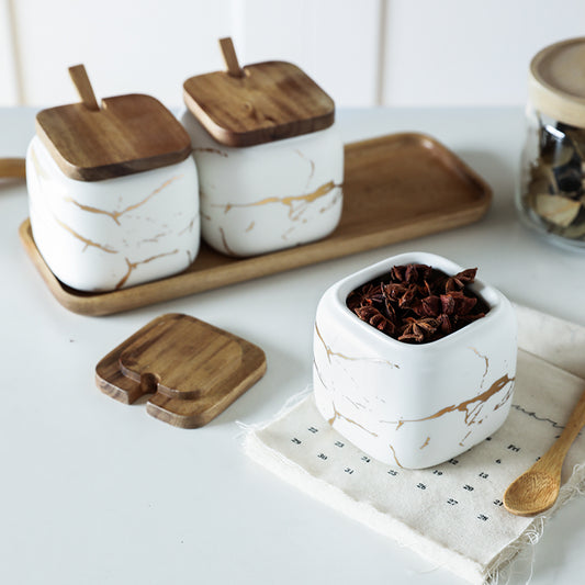  Gold Marble Jar Set – Nordic Style Kitchen Storage Containers
global-swanky 1