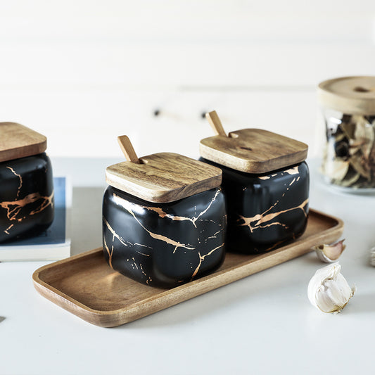 Gold Marble Jar Set – Nordic Style Kitchen Storage Containers
global-swanky 3