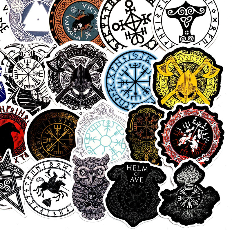 Graffiti Luggage Stickers Ancient Rune Series for Car Style Global swanky 2