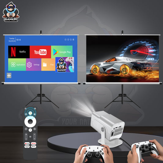 HCS350Pro Mini Projector with Android WiFi and HD 720P Home Global Swanky 02