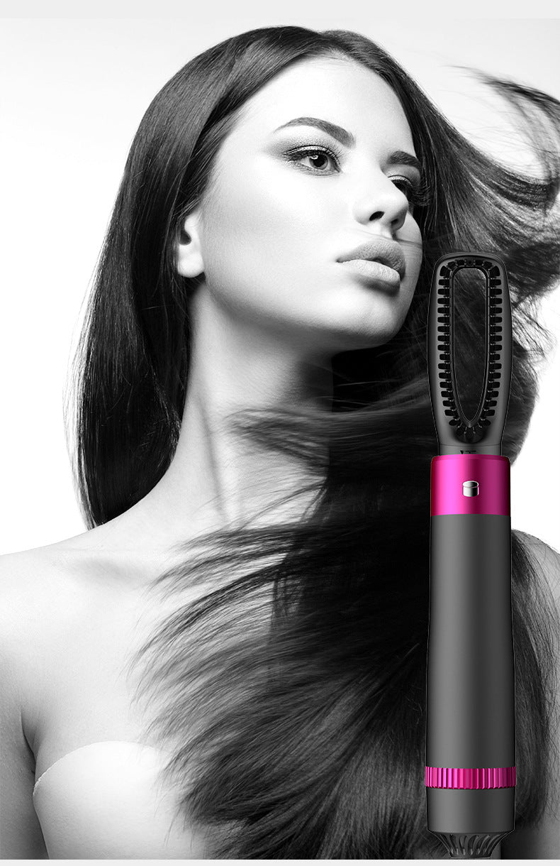 Hair Dryer Brush 5-in-1 Straightener and Automatic Curler globalswanky 01
