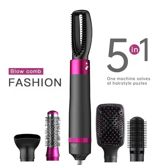 Hair Dryer Brush 5-in-1 Straightener and Automatic Curler globalswanky 04