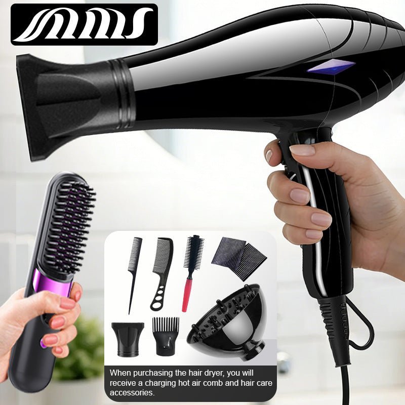 Hair Dryer with Straightening Comb for Smooth Styling Global swanky 1