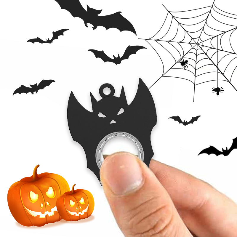 Halloween Fidget Spinner Bat Demon Ghost Keychain Toy Fun Go globalswanky 01