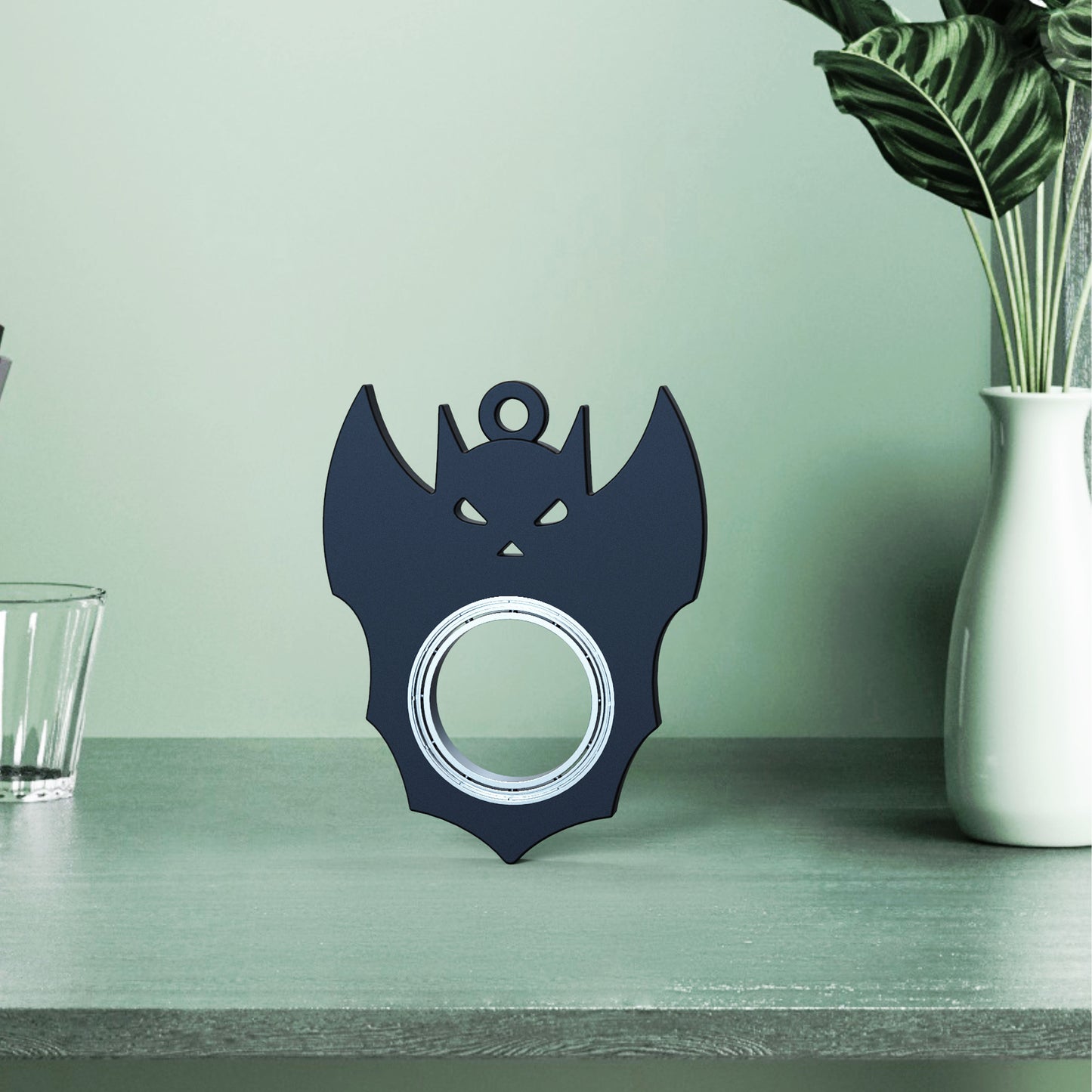 Halloween Fidget Spinner Bat Demon Ghost Keychain Toy Fun Go globalswanky 02