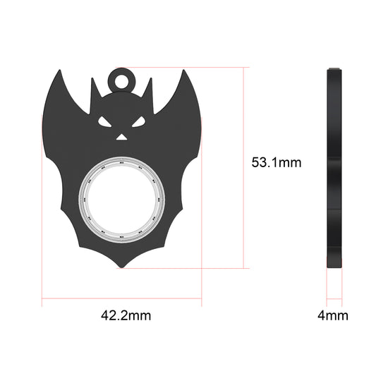 Halloween Fidget Spinner Bat Demon Ghost Keychain Toy Fun Go globalswanky 03