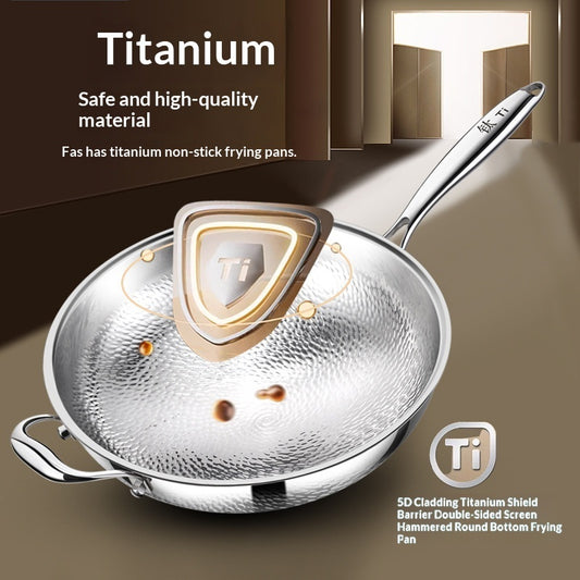  Hammered Titanium Finish Uncoated Non Stick Pan for Cooking  global-swanky 1
