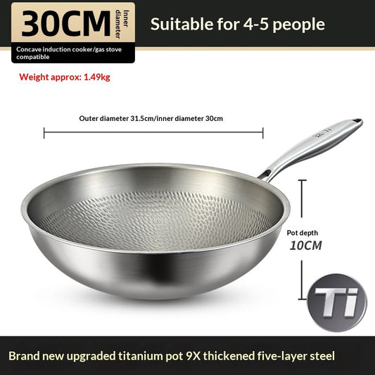  Hammered Titanium Finish Uncoated Non Stick Pan for Cooking  global-swanky 3