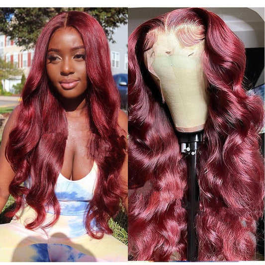 Hand-Crocheted Lace Front Deep Wave Synthetic Wig, Full Body Global Swanky 01