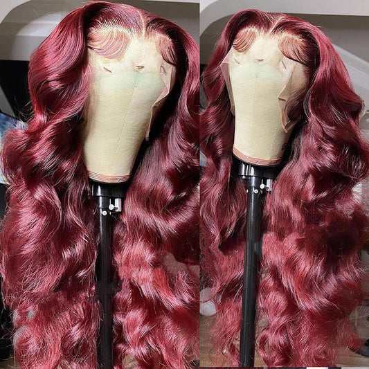 Hand-Crocheted Lace Front Deep Wave Synthetic Wig, Full Body Global Swanky 02